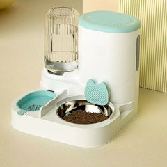 Cat bowl automatic feeder with water dispenser