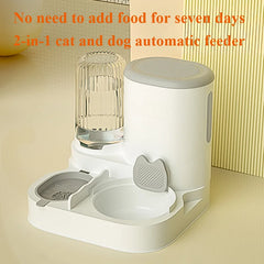 Cat bowl automatic feeder with water dispenser