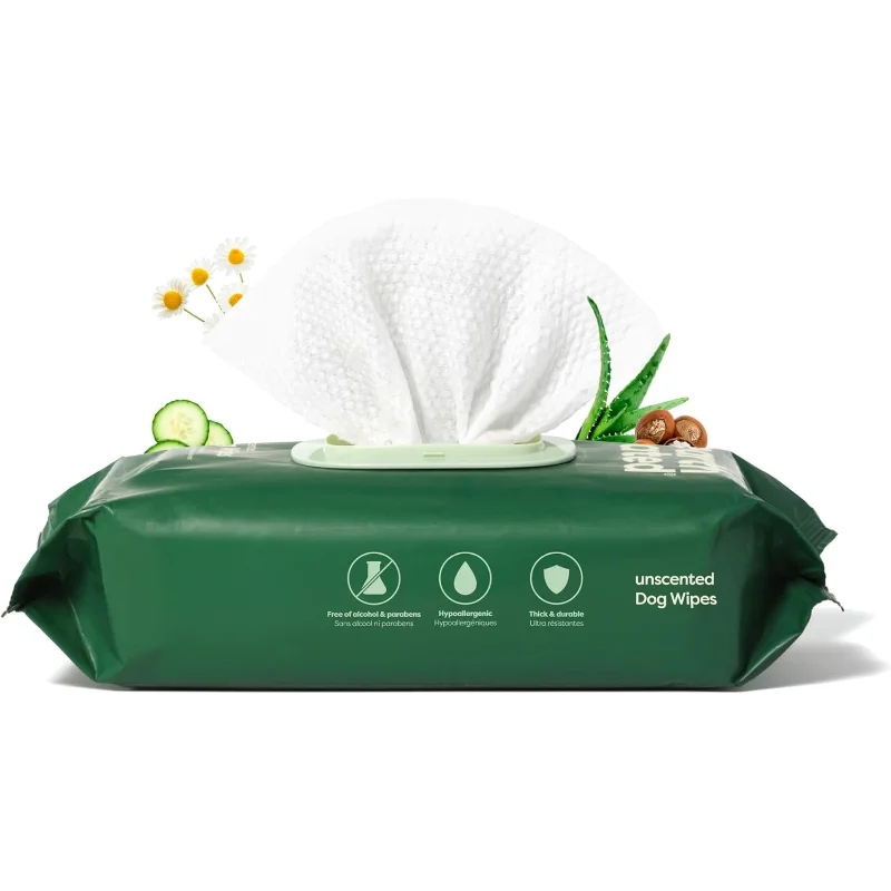 pet wipes, dogs, cats, hypoallergenic, unscented
