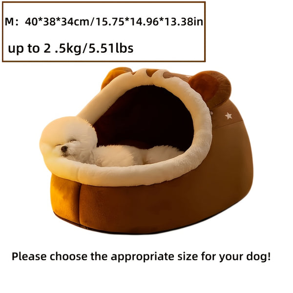 Cozy Winter Pet House for Indoor Cats & Dogs